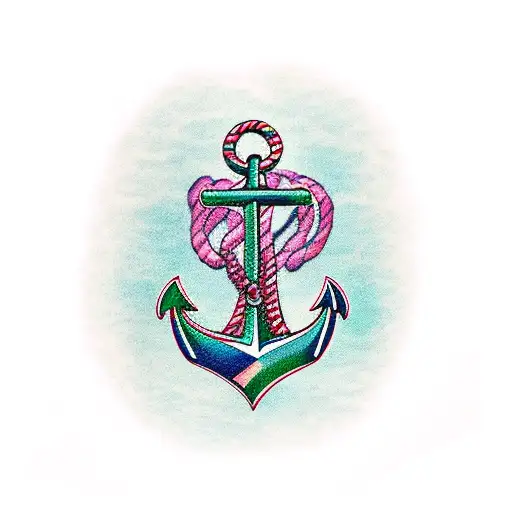 Anchor With Letter E And G
