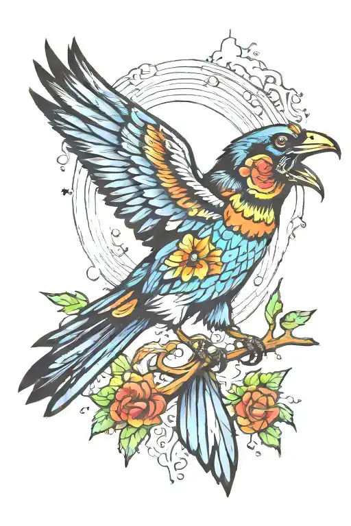 Nocturnal Rainbow Crow