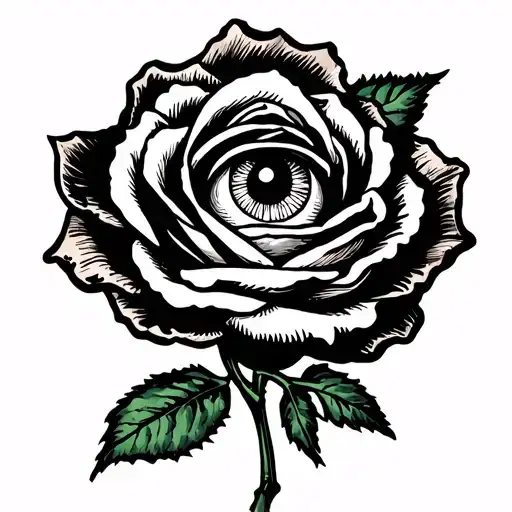 Rose With An Eye In It