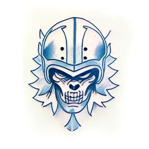 A Fierce Titan Football Player Holding A Beer Mug