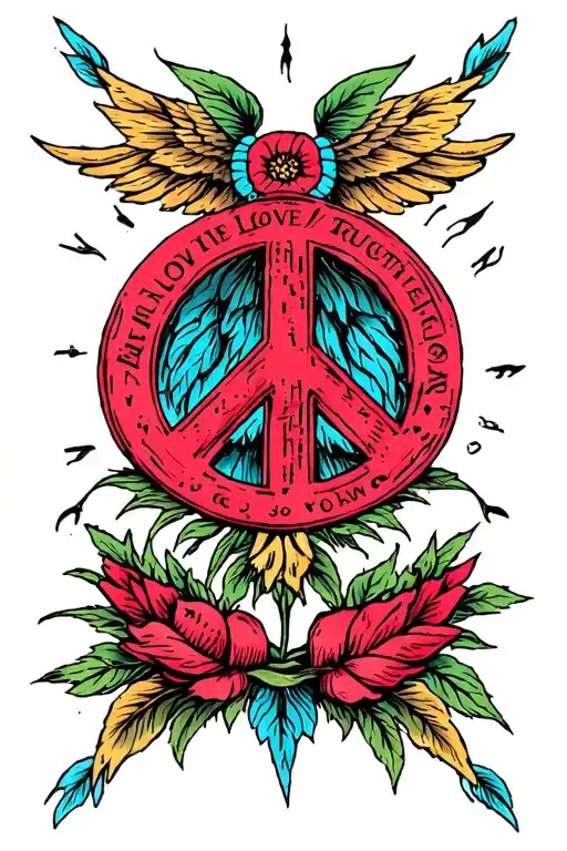 Truth Love Peace Symbol