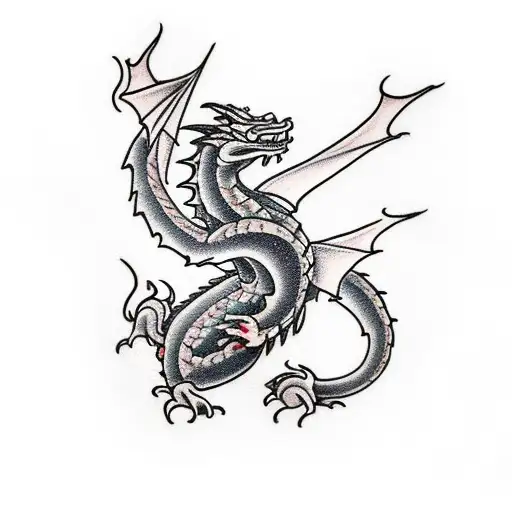 A Traditional-style Dragon Surrounded By Coffee Beans