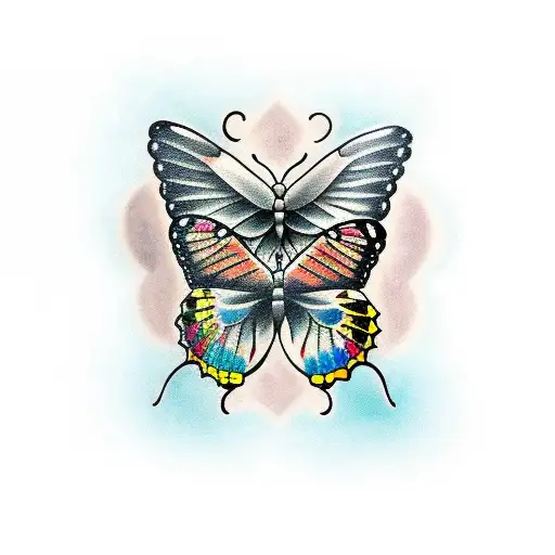 Butterflies With Quote My Brothers Keeper