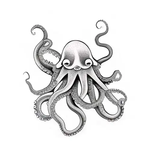Octopus Evil Strong Dark Power Fight