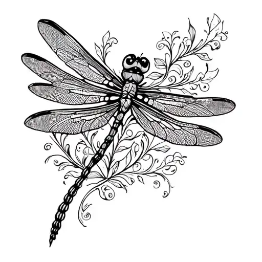 Straight Ornamental Dragonfly