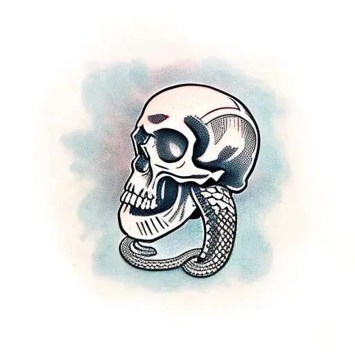 Skull And Snake