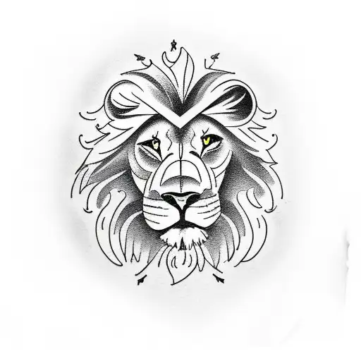 Lion With Hourglass