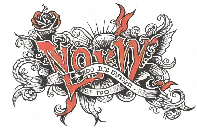 No Love Written Vertically