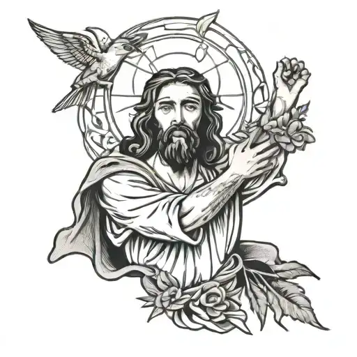 Jesus Strangling The Devil