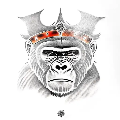Gorilla With Sun Wukong Crown