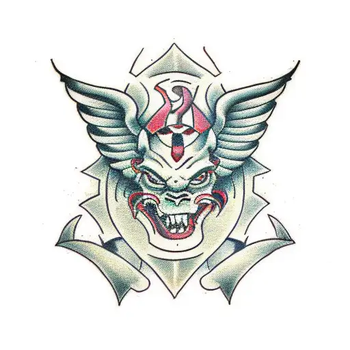 Female And Male Gender Symbols Demon