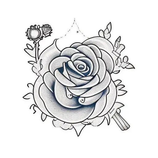 Campanula Shamrock Thistle Rose Cornflower