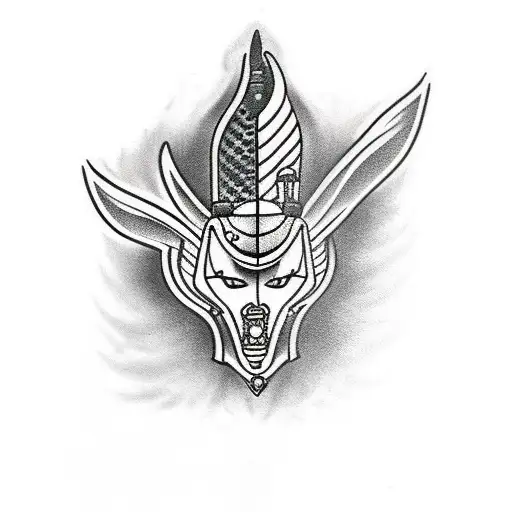 Anubis Black And White