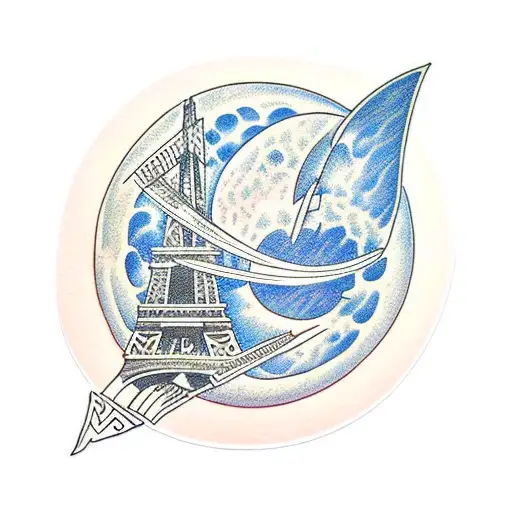 Moon Greek Collumbs Eiffel