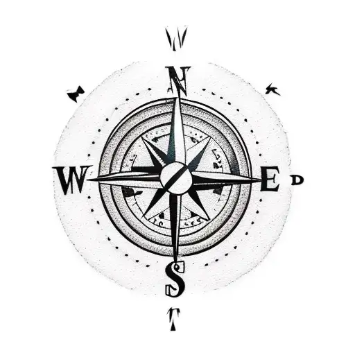 Compass Black Red Trad