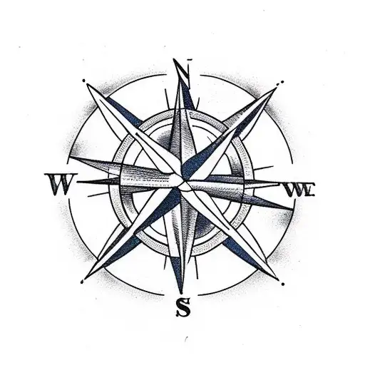 Compass With Swallows