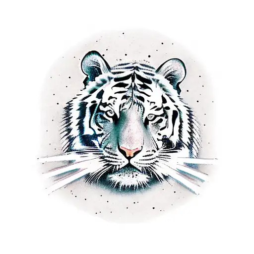 Tiger Holding Lightsaber In Star Wars Theme