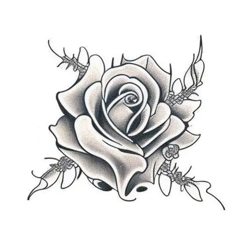 Western Cowboy Pin Up Flowrs Arm Sleeve