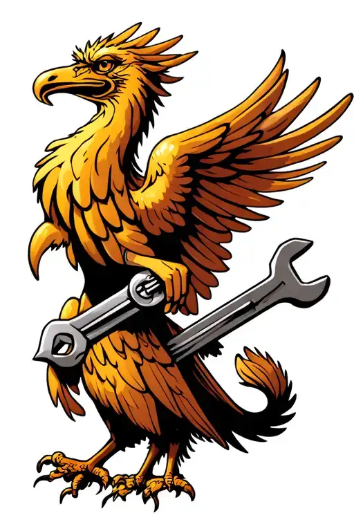 Griffin Carrying A Wrench