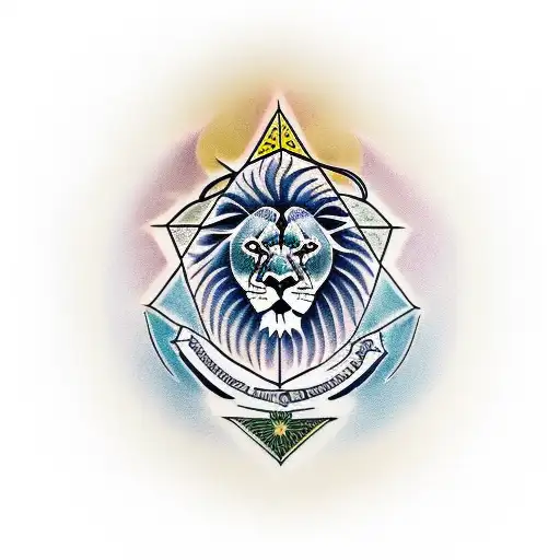 Lion Of Judah And Star Of David