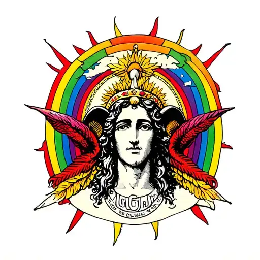 Rainbow And God Of Aries