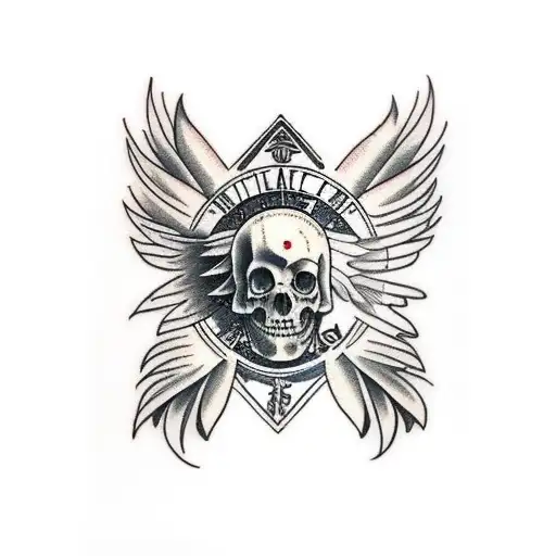 Tribal Feathers With Roman Numeral 5