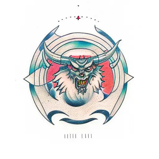 Carta Del Tarot Luna Y Diablo