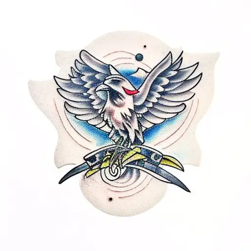 Raven Holding A Wand