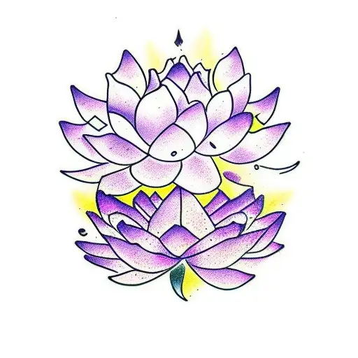 Purple Lotus Blooming From A Bullet Casing