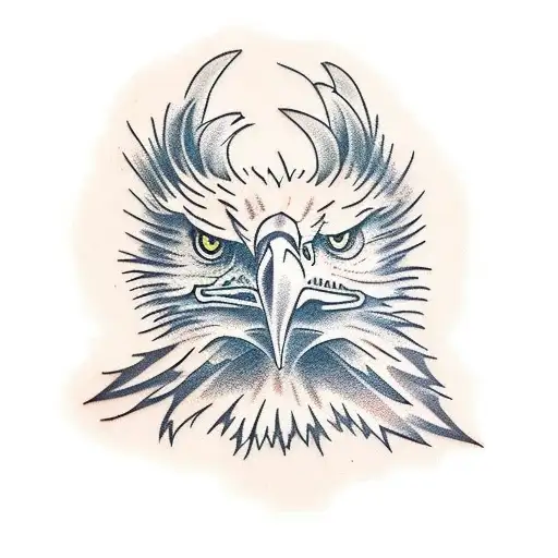 Eagle Rose Panther Chest Piece
