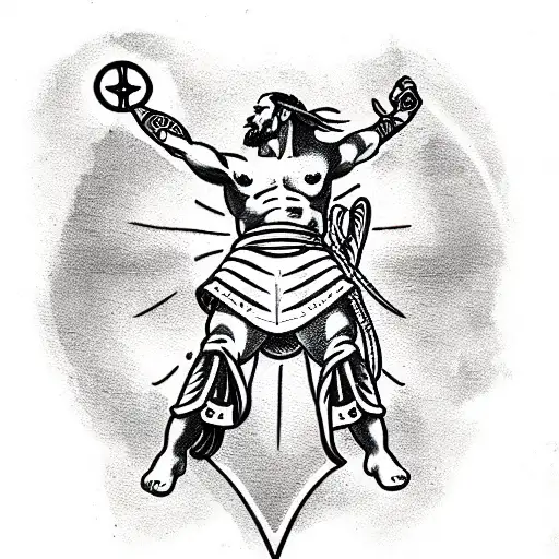 Gladiator With Bible Verse