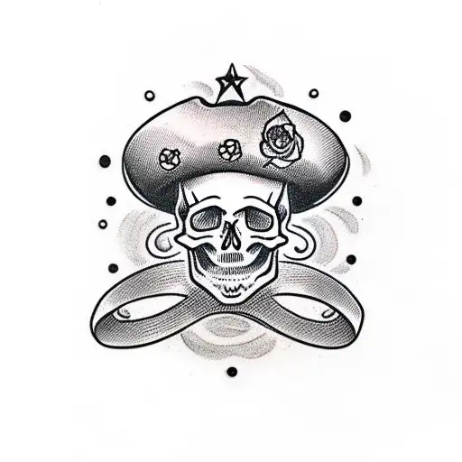 Skull In Sombrero