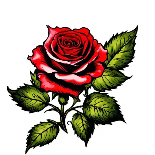One Red Rose For Hand
