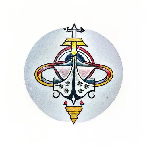 Libra Symbol Blended With Taurus Symbol