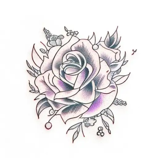 Purple Wedding Bouquet