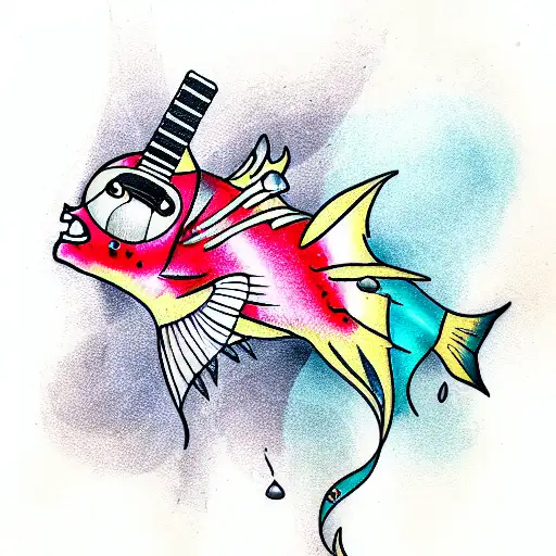 Punk Fish Guitar