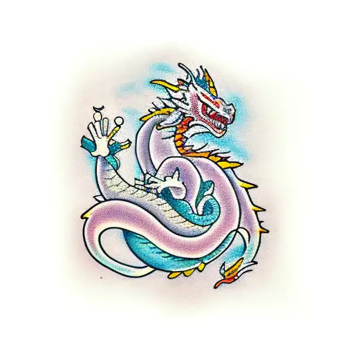 Lilly With Dragon