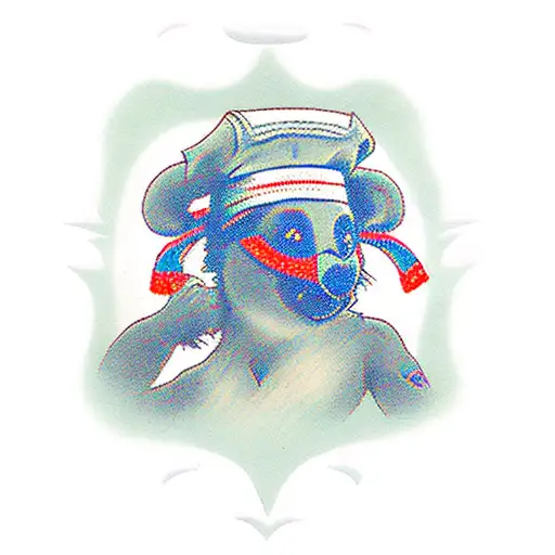 Kola Man Dressed As Karate Kid With The Same Swards As Miyamoto Musashi No Color Had To Be A Koala