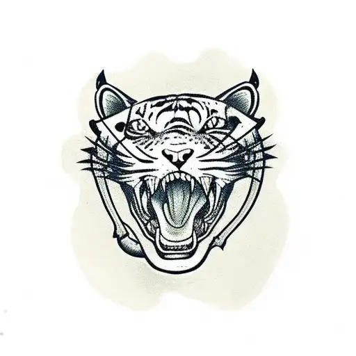 Tiger Cat Pirate Skull