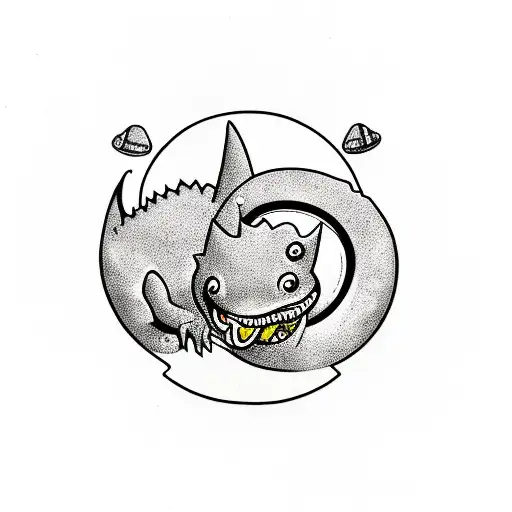 Baby Dino Eating A Barbell Plate That Is Part Donut