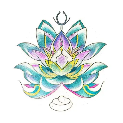 Lotus Flower With Unalome
