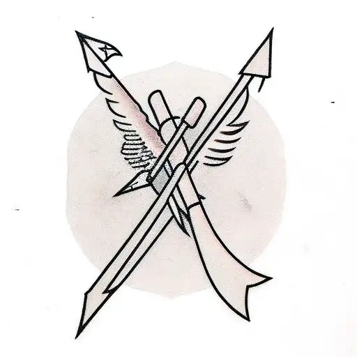 Arrow With Birds Coming Out End