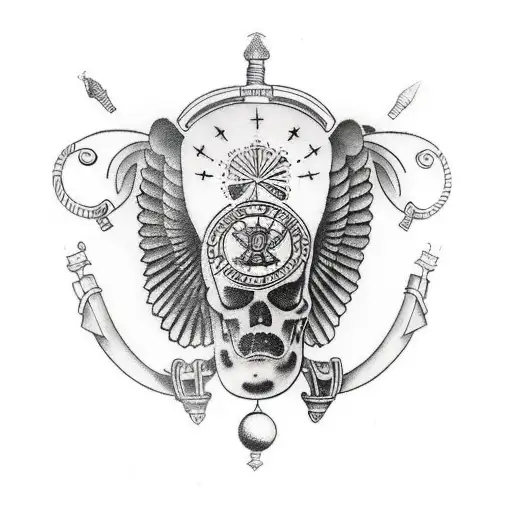 Back Of Forearm Sleeve Roman Shield