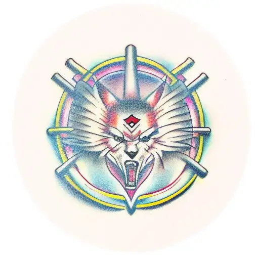 A Psychologist's Symbol Integrated With Elements Of Metal Music