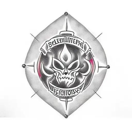 Create A Lamp With Flames In Black And With