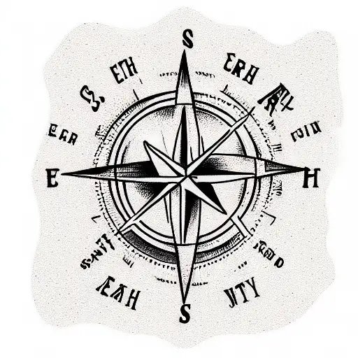 Earth With Compass
