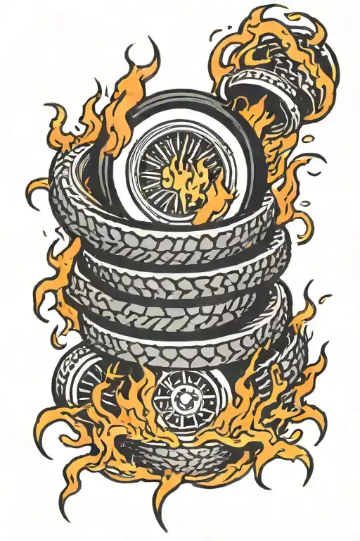 3 Tires On Fire