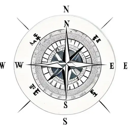 Compass And Map Backgound