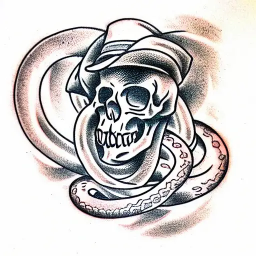 Skull And Snake
