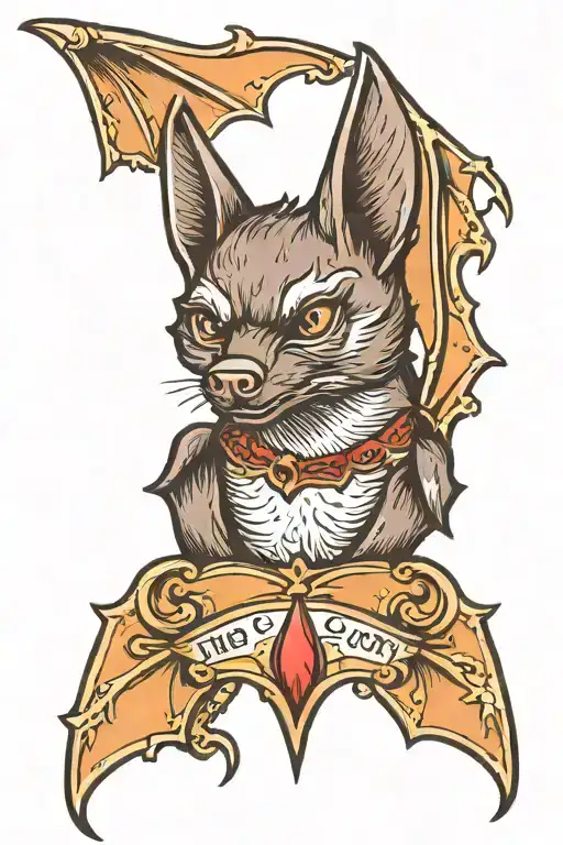 American Traditional Front Facing Bat